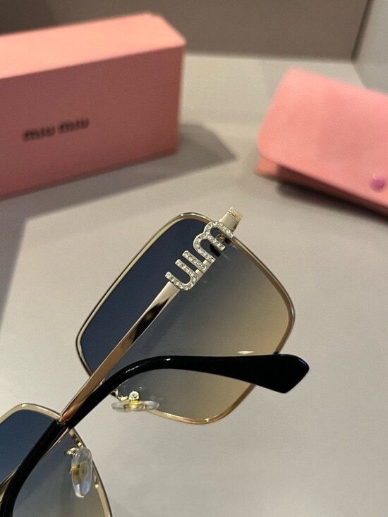 ?️ Miu Miu Gold Frame Sunglasses | Luxe Accent main image 4